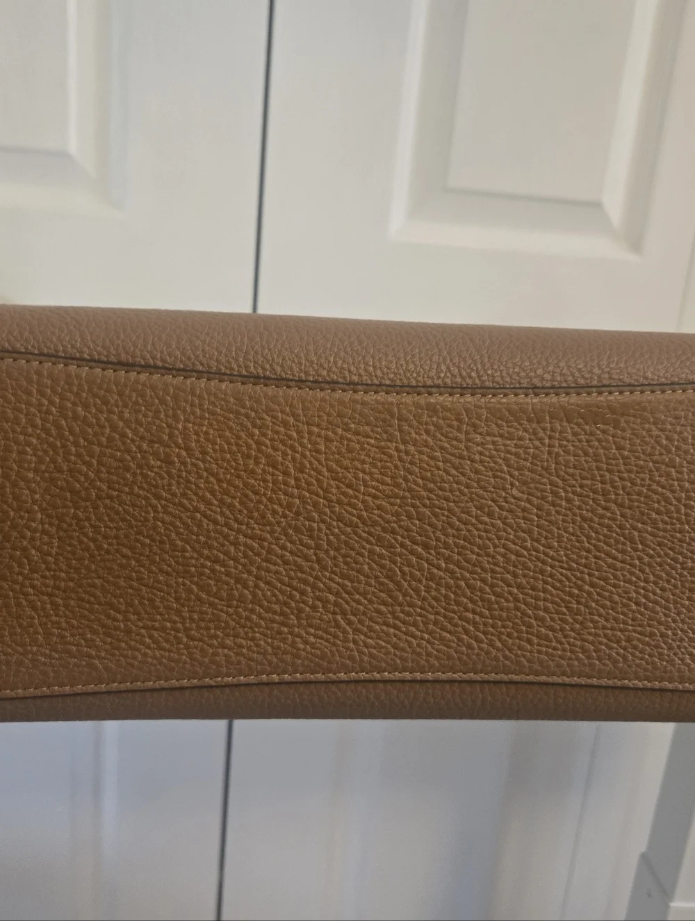 Coach Tan Pebbled Leather GEORGIA Satchel with Detachable Strap - Picture 7 of 15